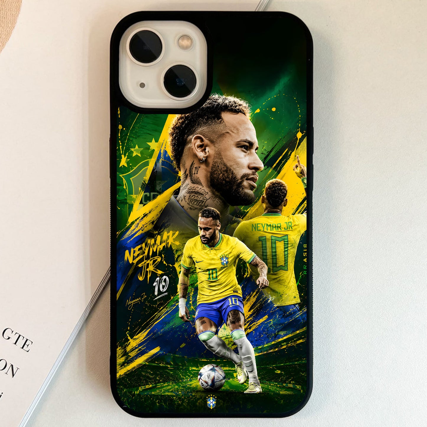 Neymar Brazil Number Ten Glass Case