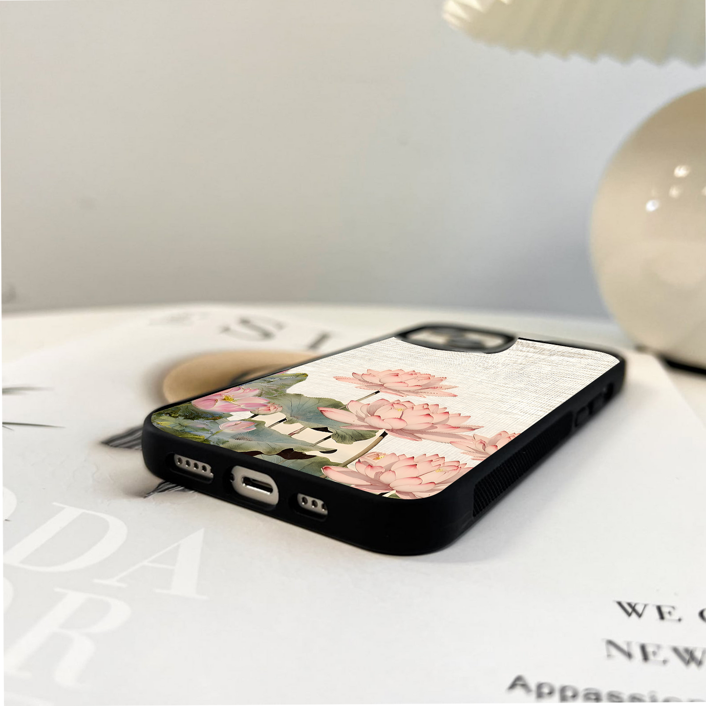 Lotus Serenity Bloom Glass Case