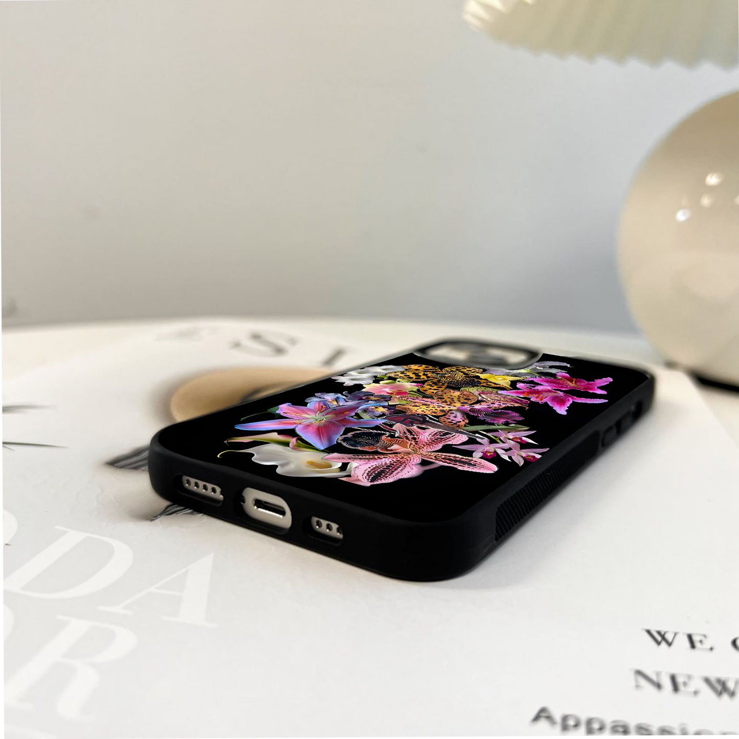 Blooming Orchid Fantasy Glass Case