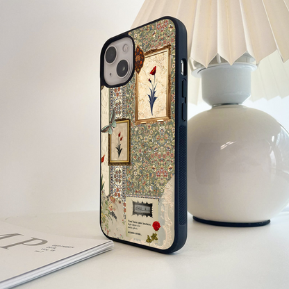 Vintage Floral Islamic Glass Case