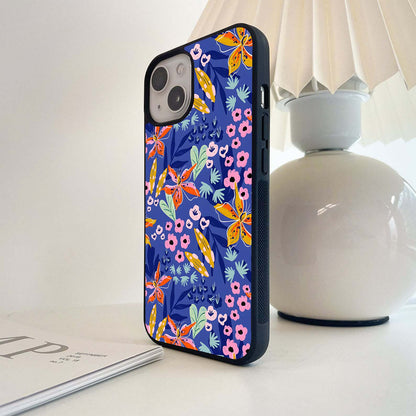Vibrant Blossom Symphony Glass Case