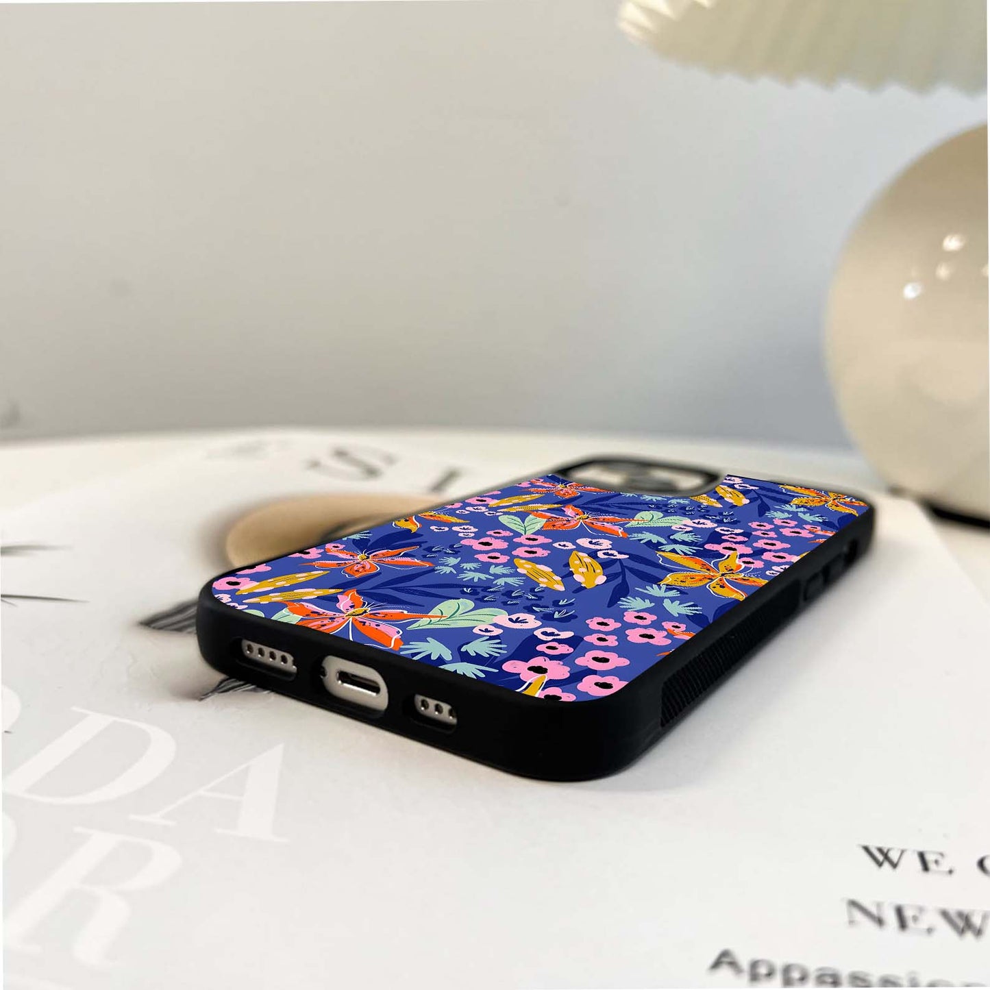 Vibrant Blossom Symphony Glass Case