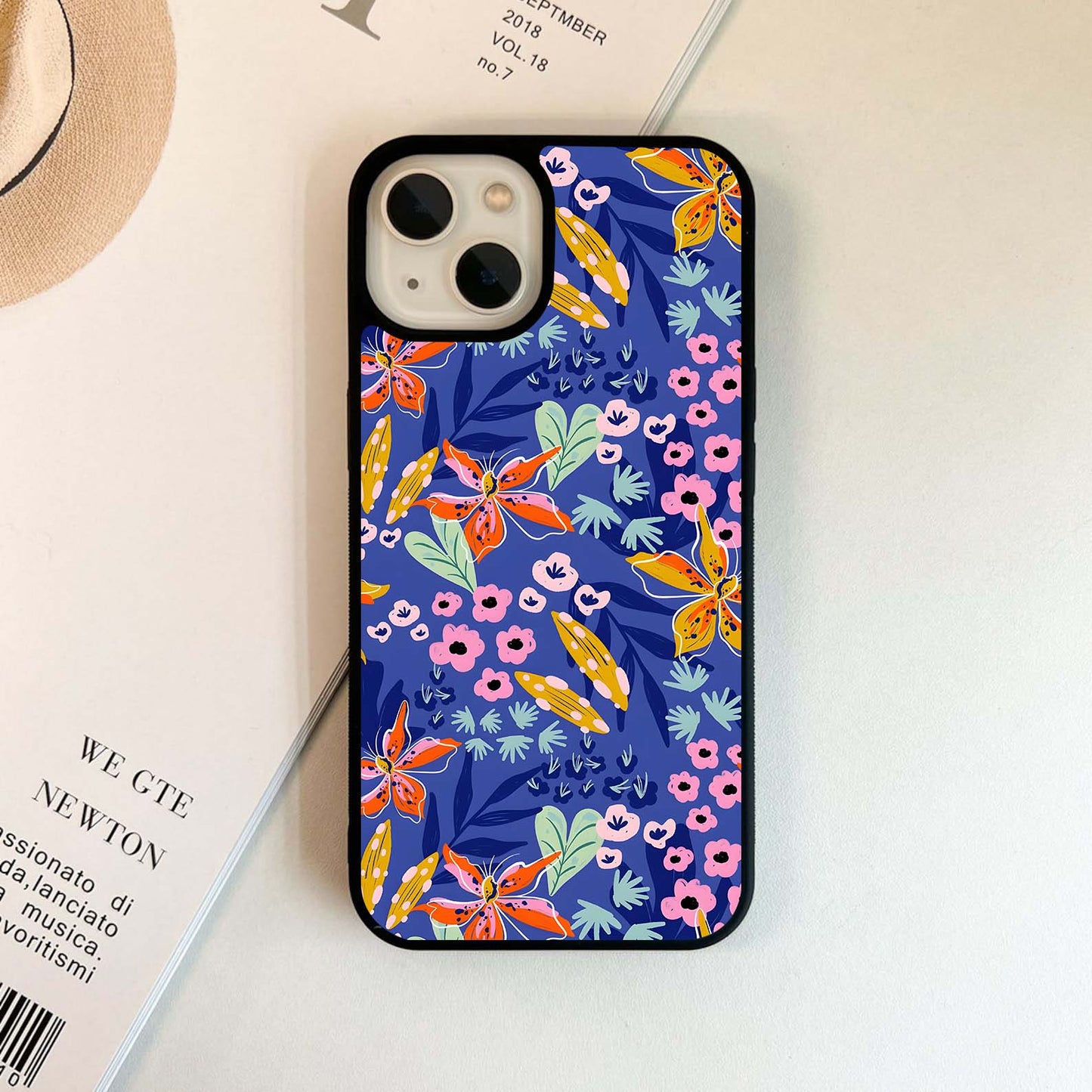 Vibrant Blossom Symphony Glass Case