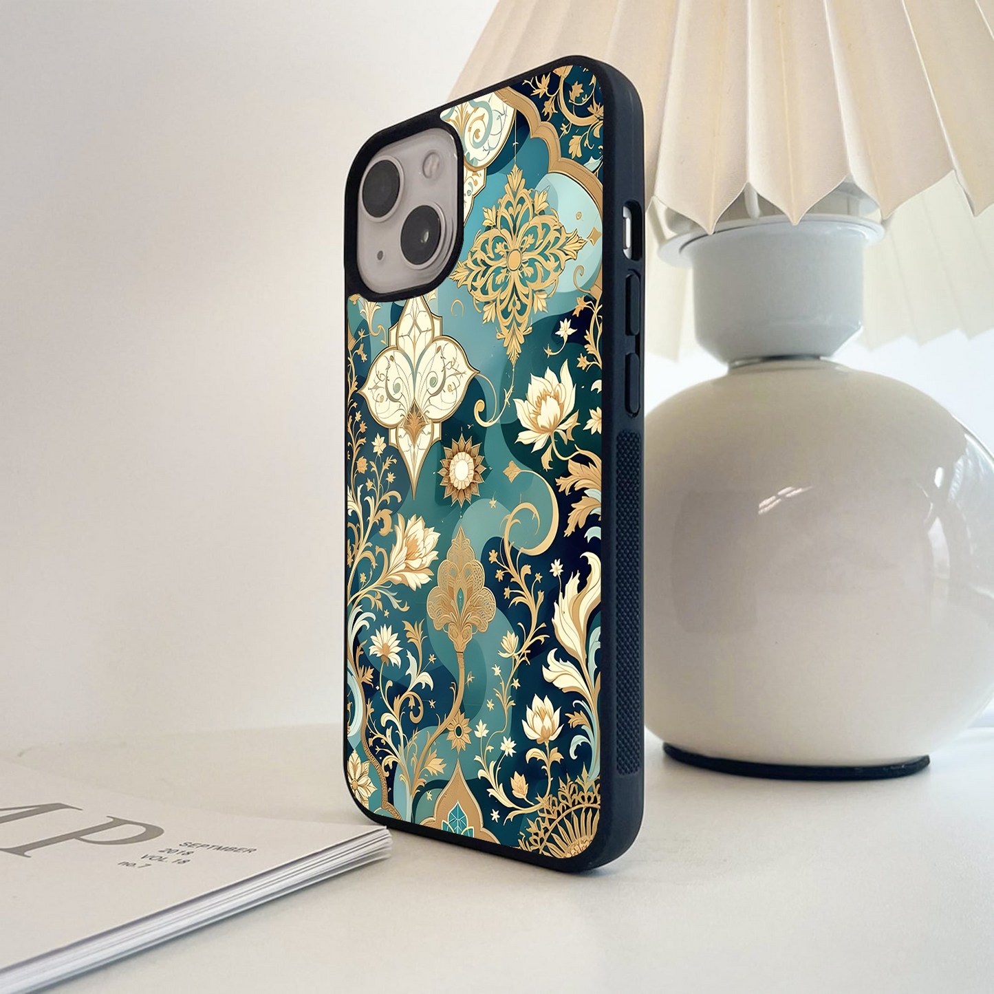 Royal Lotus Charm Glass Case