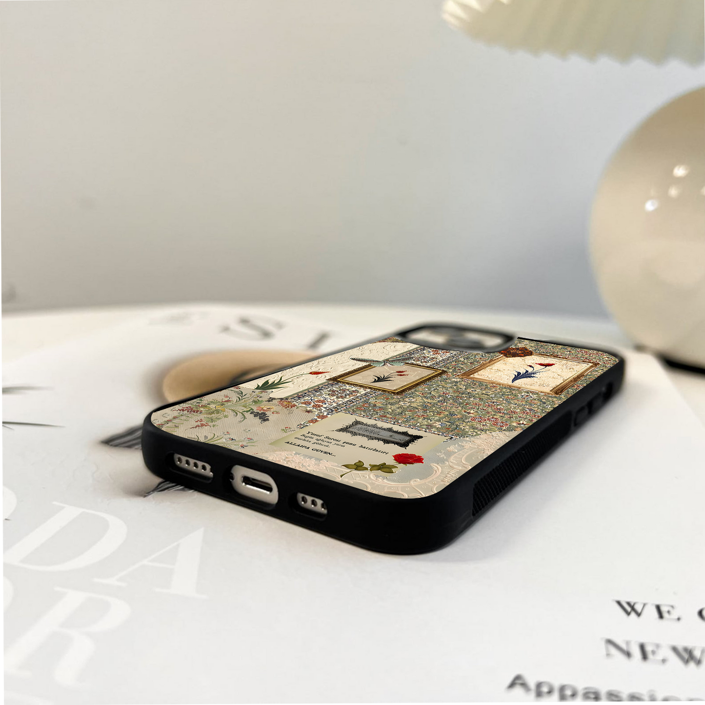 Vintage Floral Islamic Glass Case