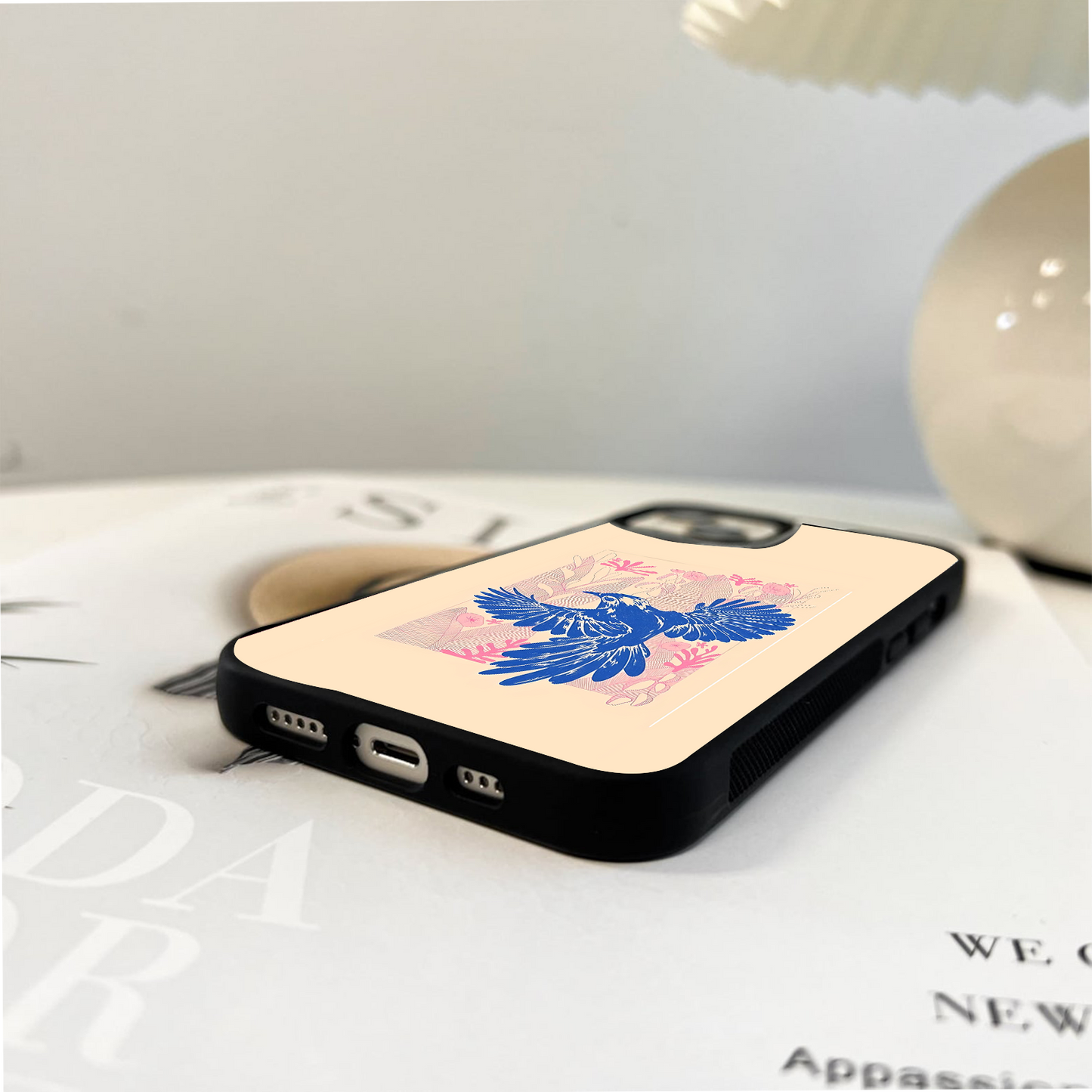 Wings of Bloom Glass Case