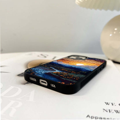 Sunrise River Dreams Glass Case