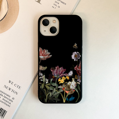 Hibiscus Flower Glass Case