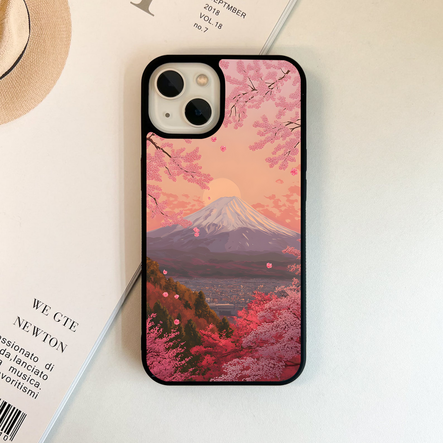 Blush Fuji Bloom Glass Case