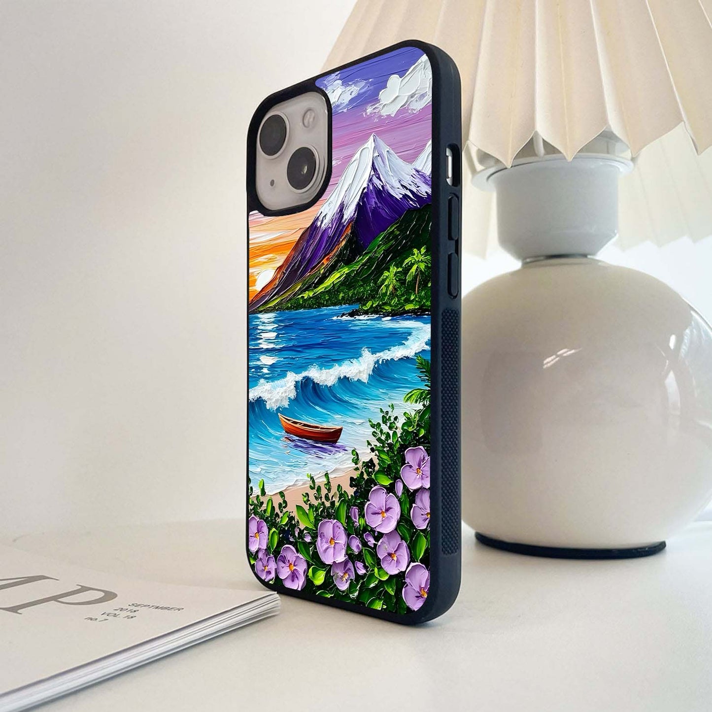 Sunset Serenity Glass Case