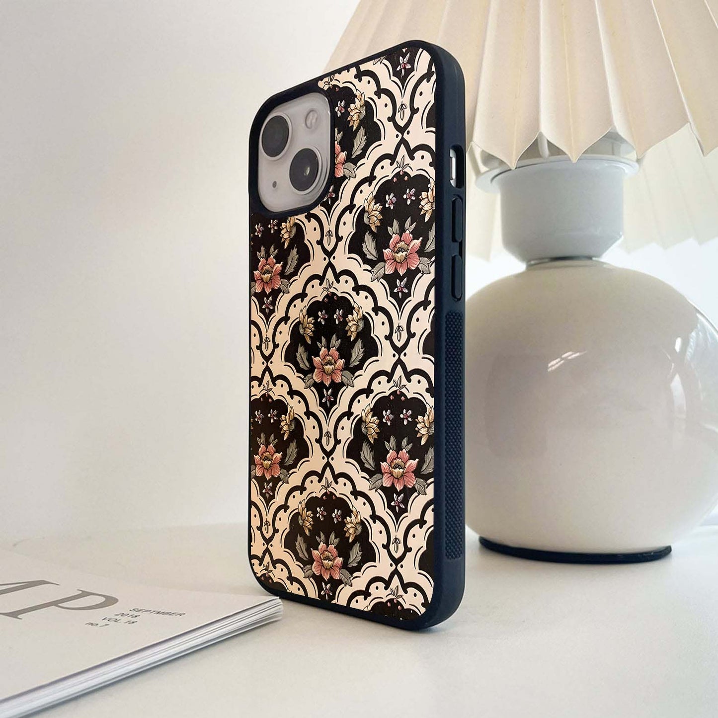 Vintage Floral Grace Glass Case