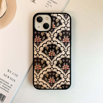 Vintage Floral Grace Glass Case