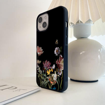 Hibiscus Flower Glass Case