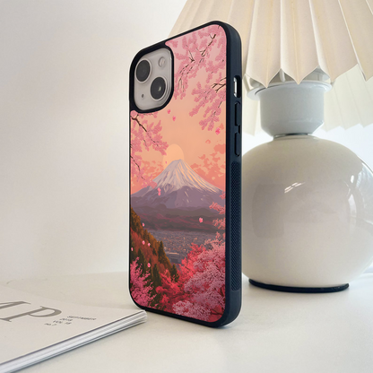 Blush Fuji Bloom Glass Case