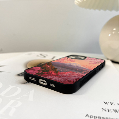 Blush Fuji Bloom Glass Case