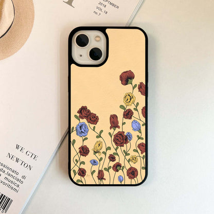 Vintage Playful Floral Glass Case