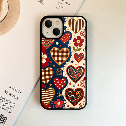 Vintage Love Patch Glass Case