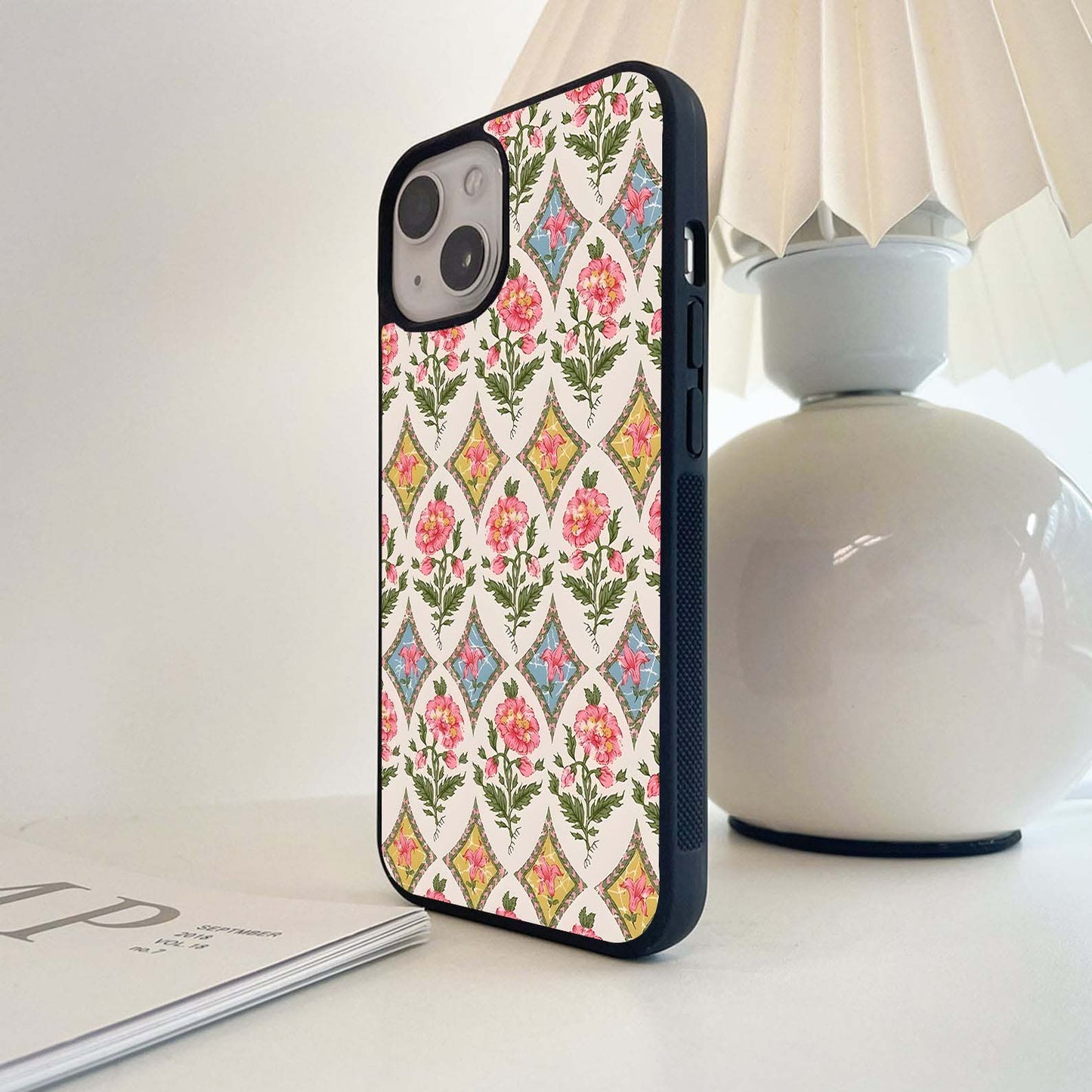 Vintage Rosette Frame Glass Case