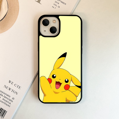 Happy Electric Pikachu Glass Case