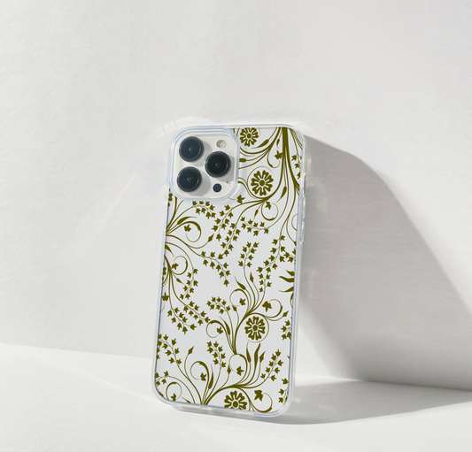 Olive Garden Elegance Clear Silicon Cover