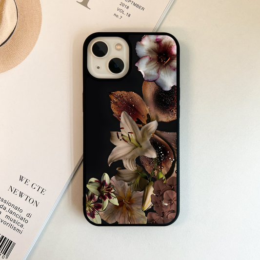 Midnight Bloom Luxe Glass Case