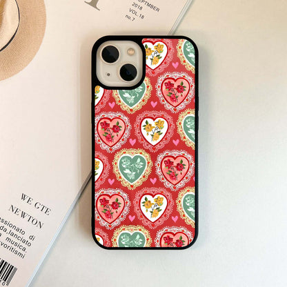 Vintage Valentine Glass Case