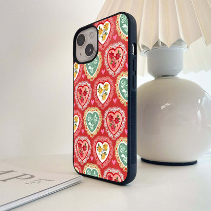 Vintage Valentine Glass Case