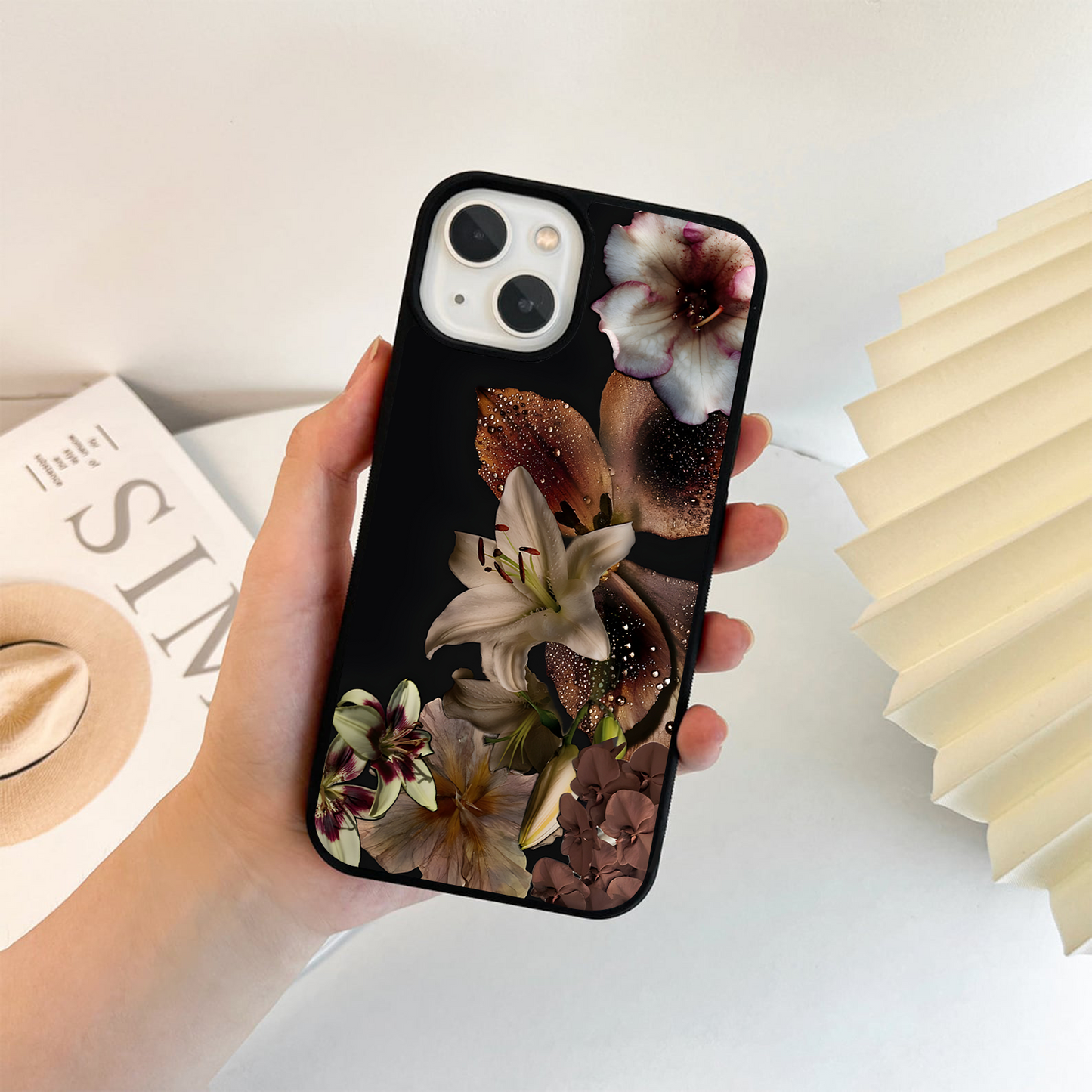 Midnight Bloom Luxe Glass Case