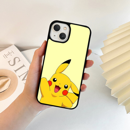 Happy Electric Pikachu Glass Case