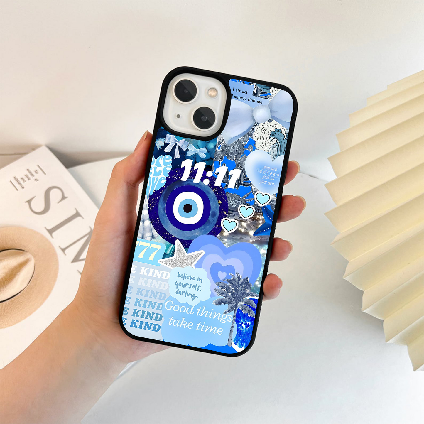 Aesthetic Be kind Eye Glass Case