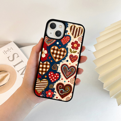 Vintage Love Patch Glass Case