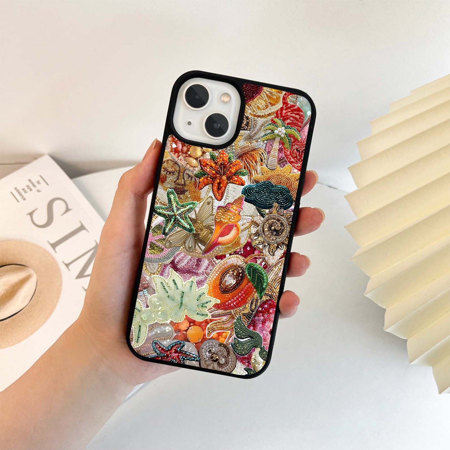 Tropical Bead Rush Glass Case