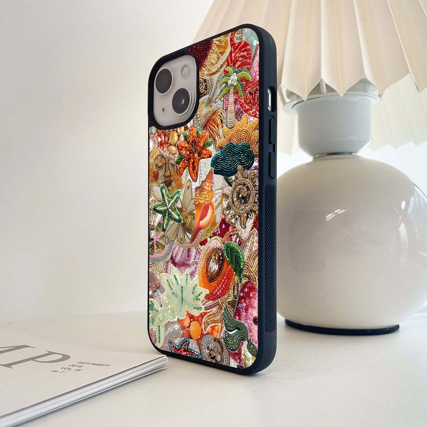 Tropical Bead Rush Glass Case