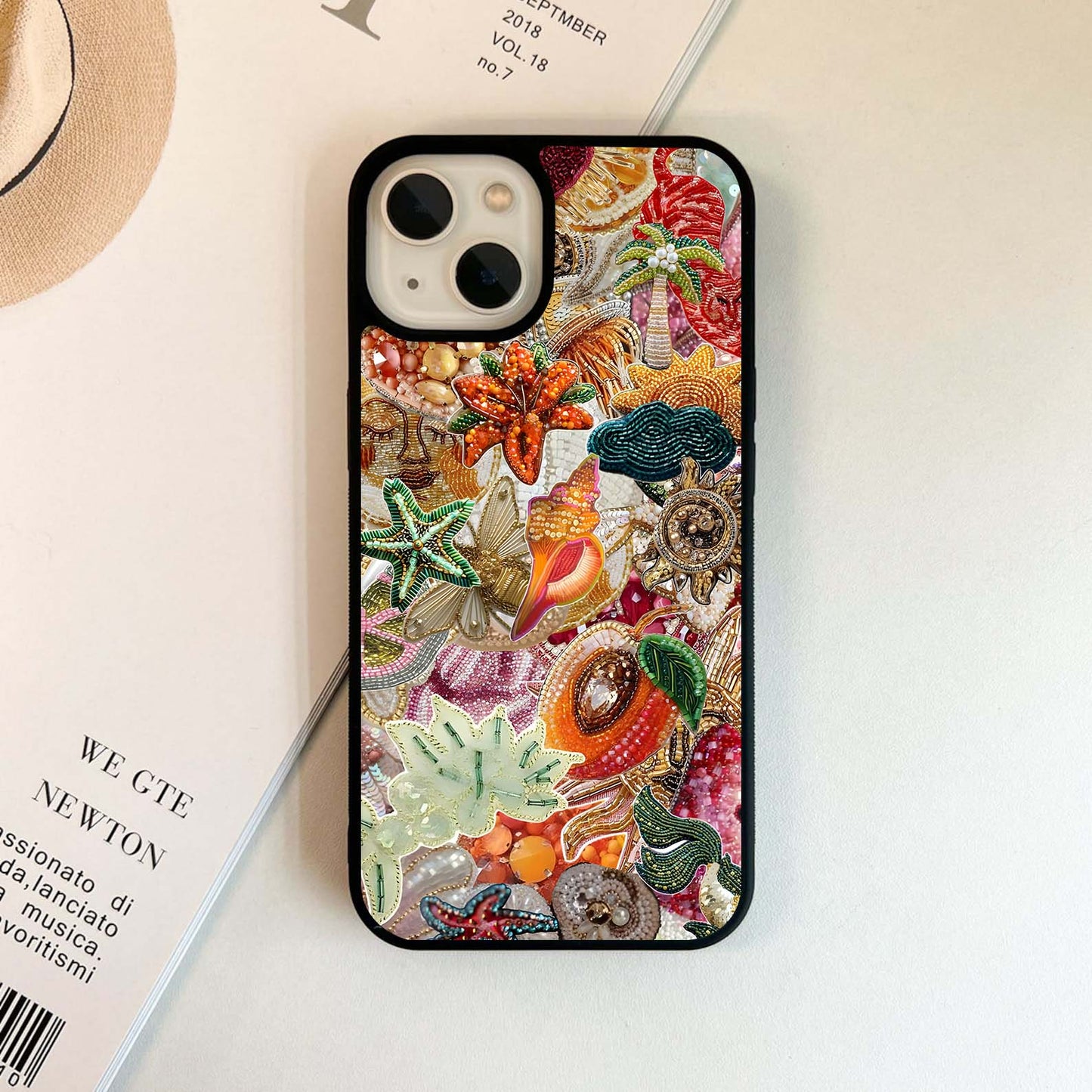 Tropical Bead Rush Glass Case