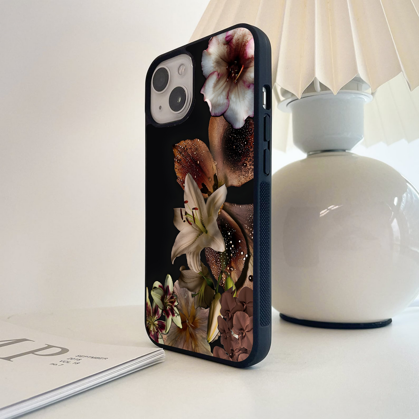Midnight Bloom Luxe Glass Case