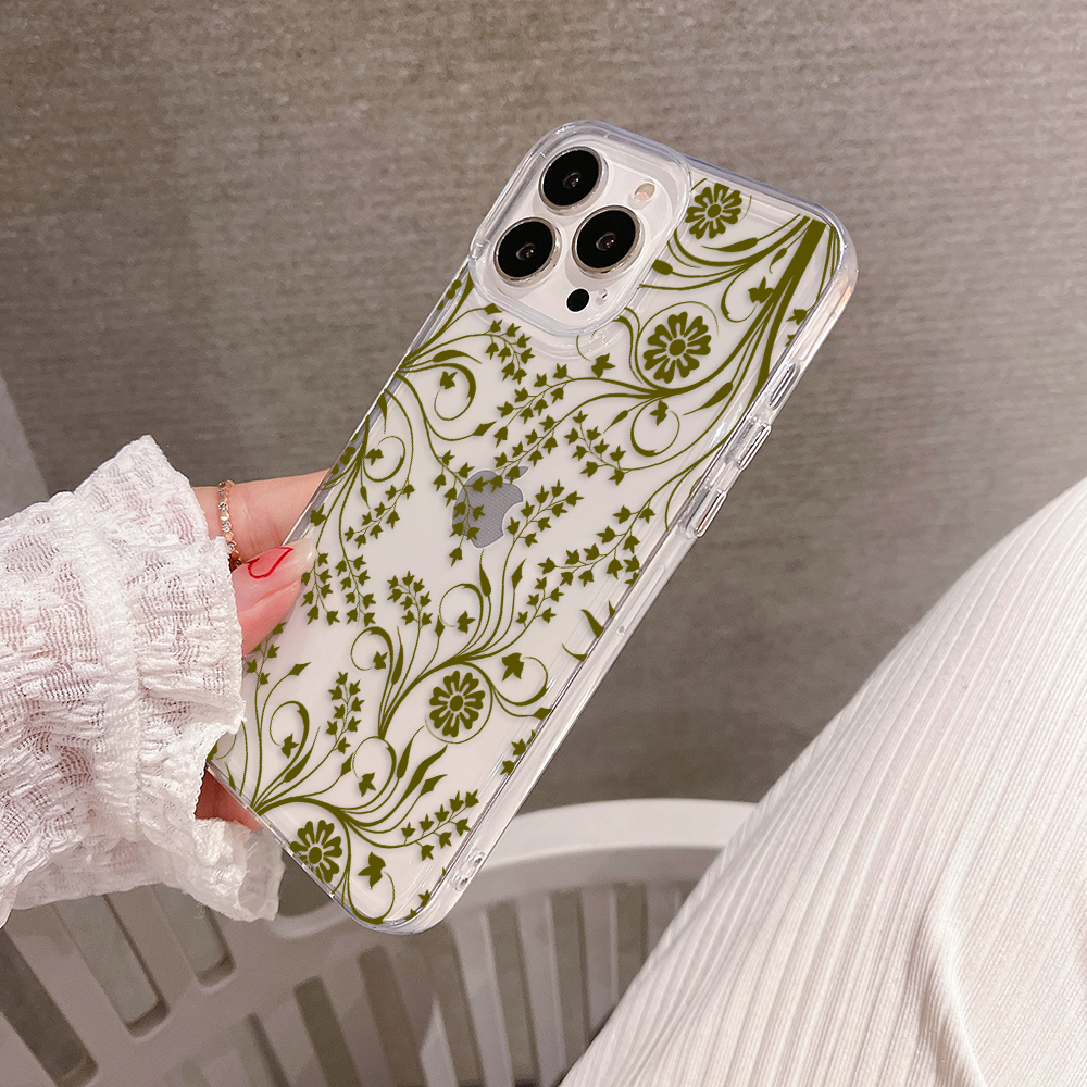 Olive Garden Elegance Clear Silicon Cover