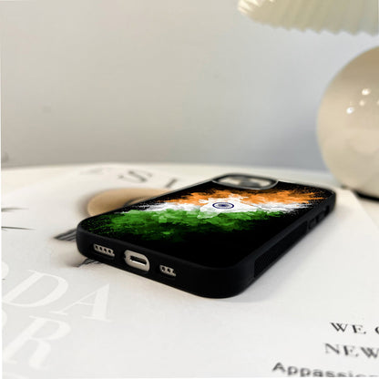 India Flag Color Glass Case