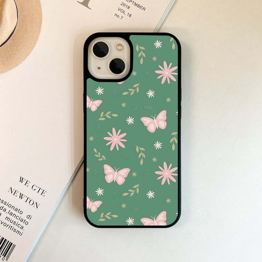 Butterfly Garden Charm Glass Case