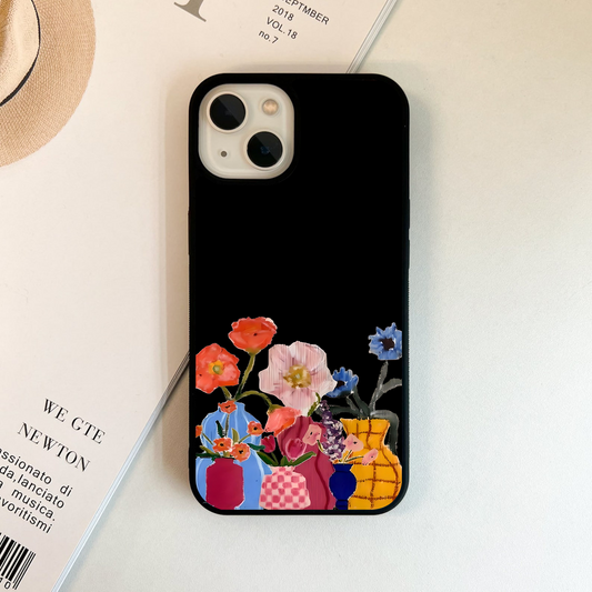 Blooms And Brushes Glass Case