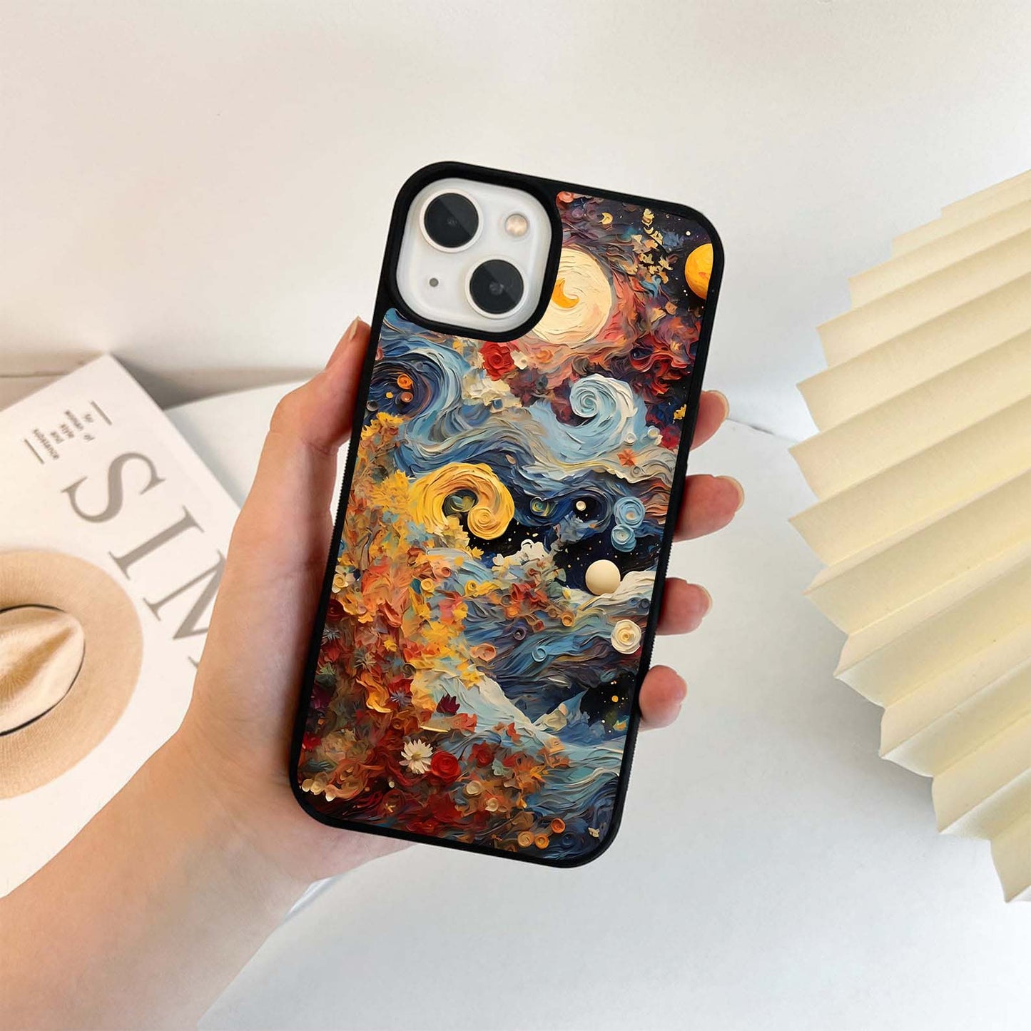 Cosmic Oil Tides Glass Case