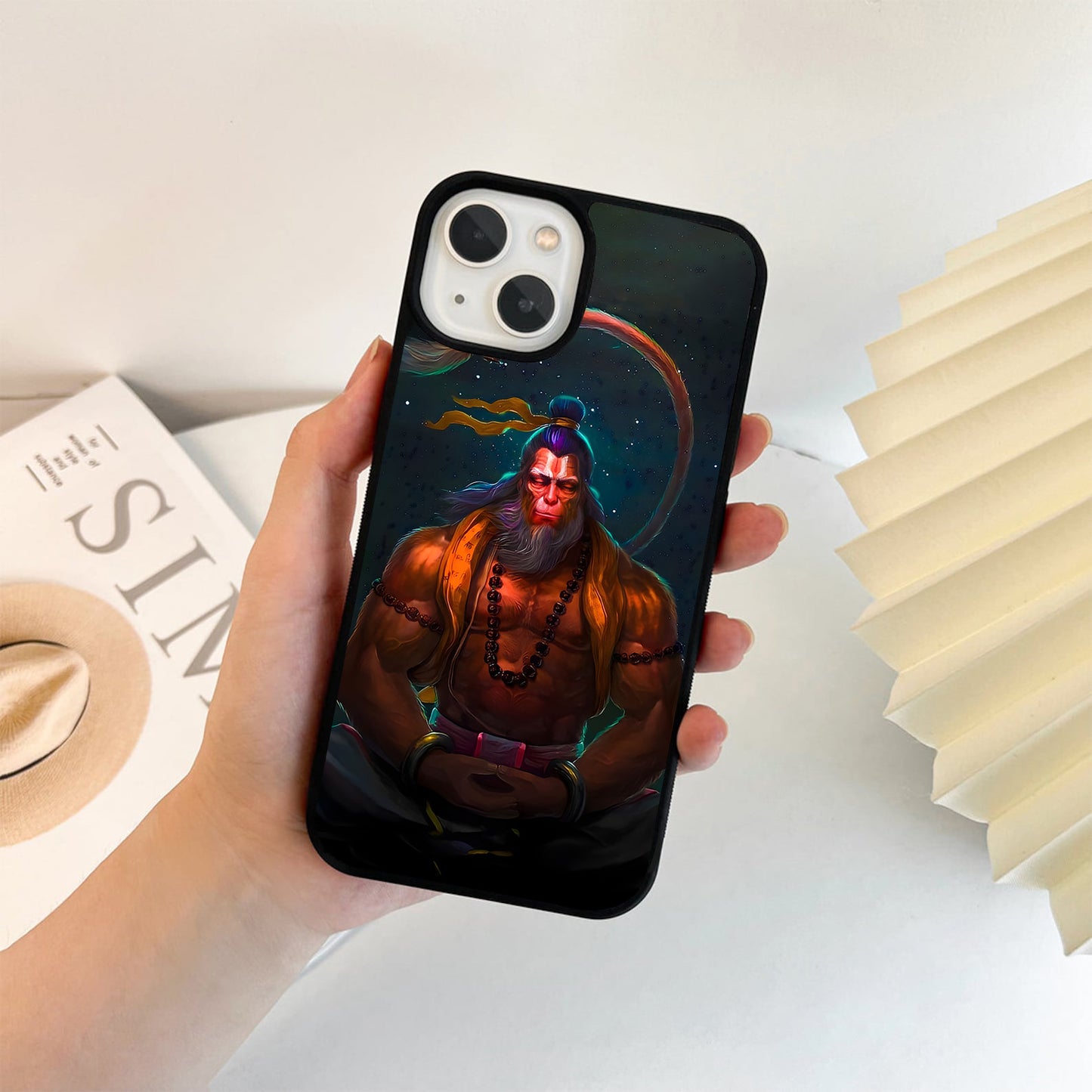 Hanuman Sacred Meditation Glass Case