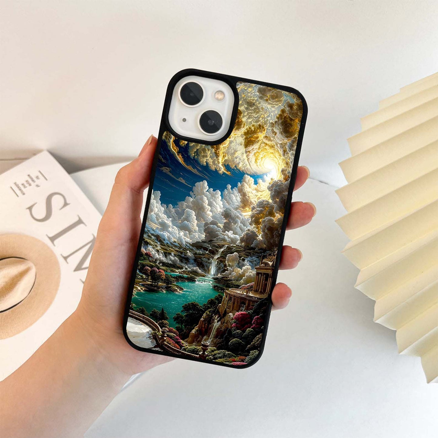 Celestial Cascade Whether Glass Case