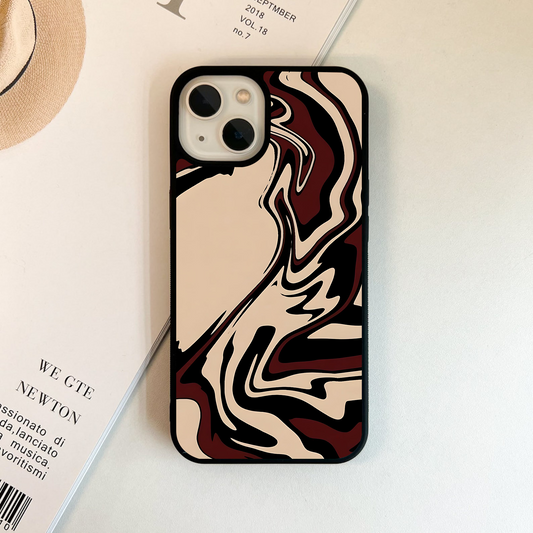 Chocolate Swirl Mirage Glass Case