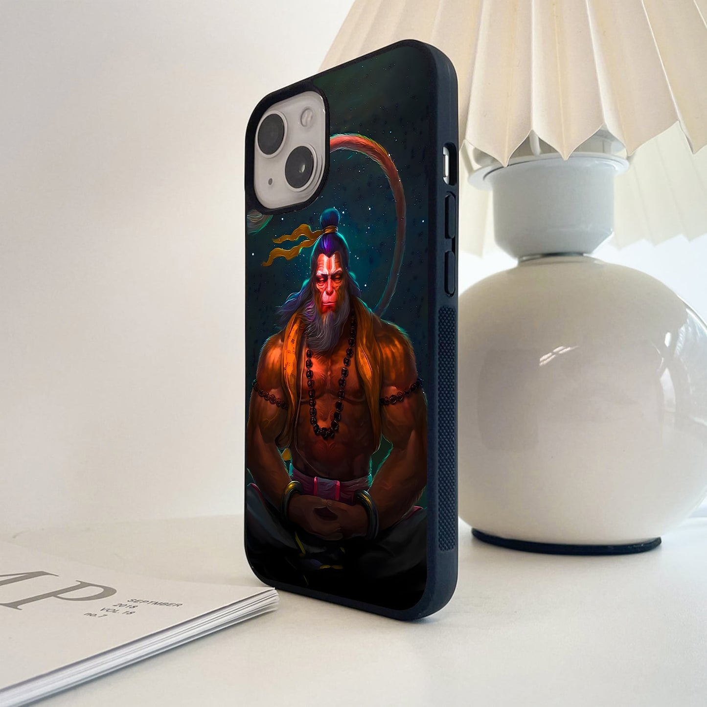 Hanuman Sacred Meditation Glass Case