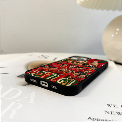 Portugal Football Legends Glass Case