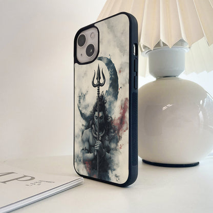 Divine Shiva Trident Glass Case