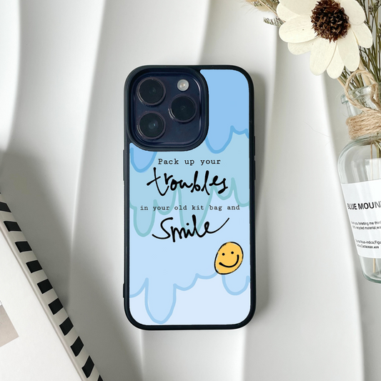 Troubles Smile Glass Case