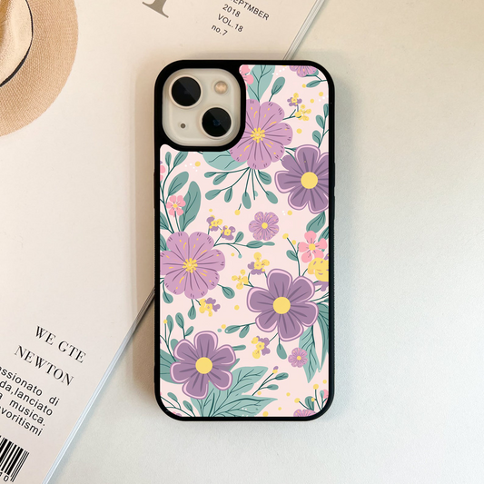 Lavender Blossom Bliss Glass Case