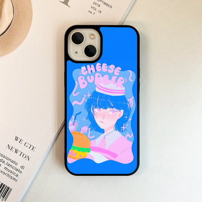Burger Girl Mood Glass Case