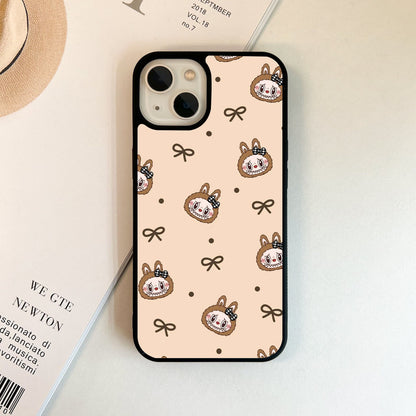 Labubu with Bow Glass Case